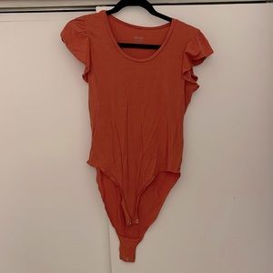 Aerie Flutter Sleeve Bodysuit